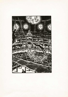 Мазерель Франс. Лот из четырех ксилографий их цикла «Город» 